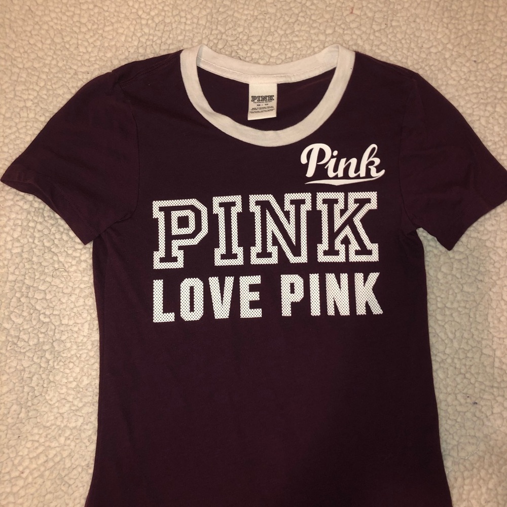 PINK Victoria’s Secret Maroon T-shirt